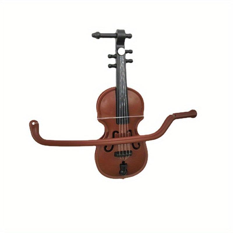 Mini Violin Music Instrument for Dollhouse Scene Model Props Vintage Style