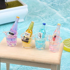 1/12 Dollhouse Wine Bottle Cup Fruit Model DIY Pendant Toy
