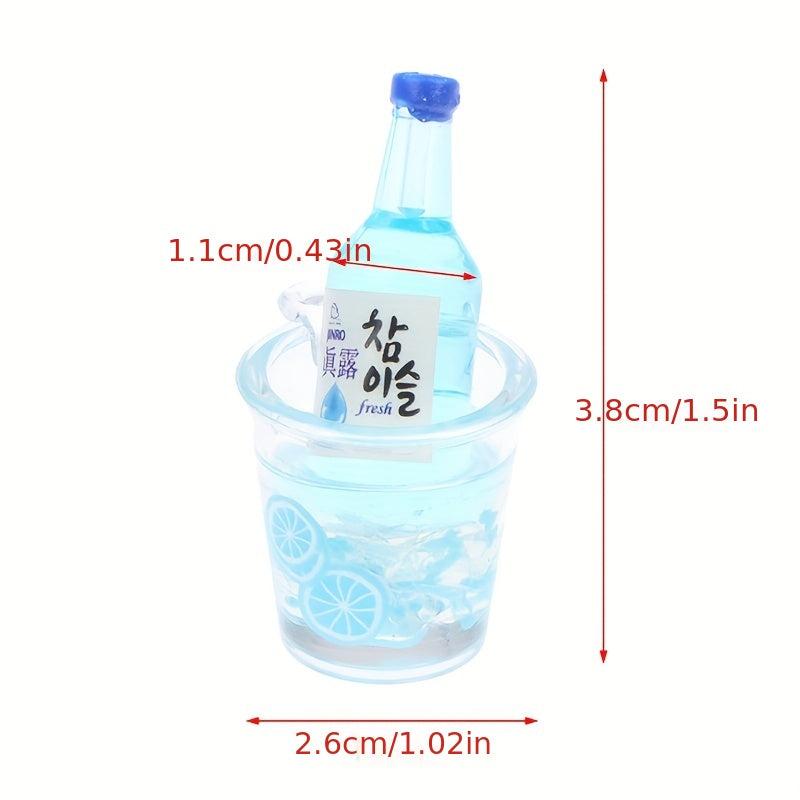 1/12 Dollhouse Wine Bottle Cup Fruit Model DIY Pendant Toy