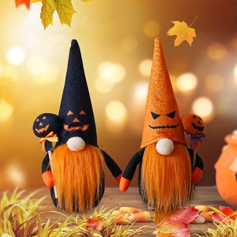 Halloween Gnome Doll Pumpkin Faceless Decoration