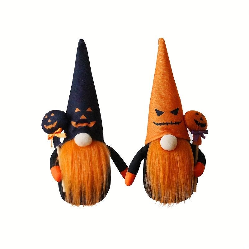 Halloween Gnome Doll Pumpkin Faceless Decoration