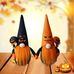 Halloween Gnome Doll Pumpkin Faceless Decoration