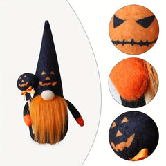 Halloween Gnome Doll Pumpkin Faceless Decoration