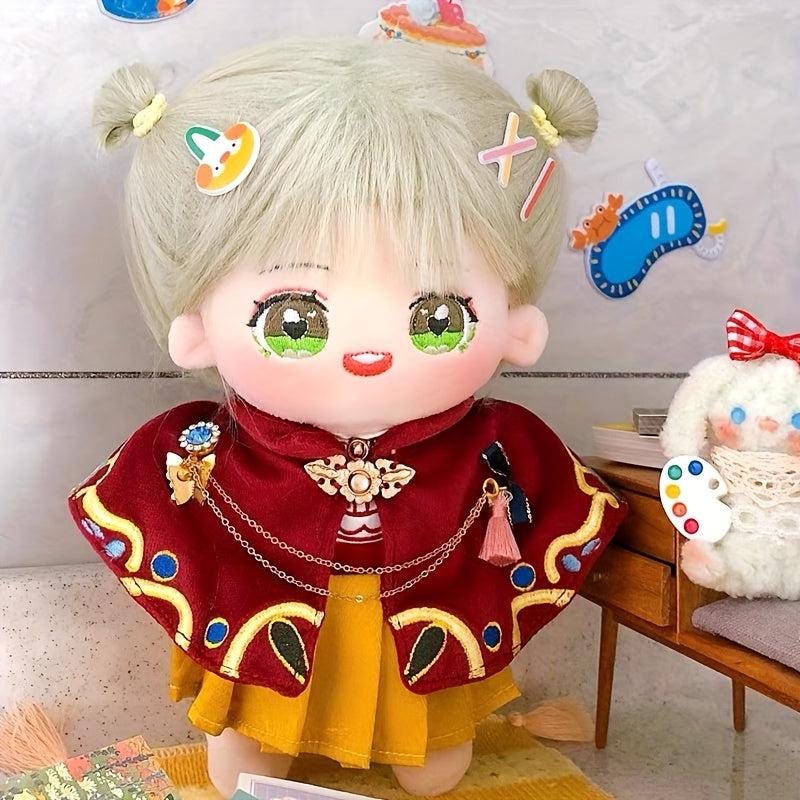 7-inch Cartoon Doll Clothes Girl Dress Shirt Skirt Cloak Suit