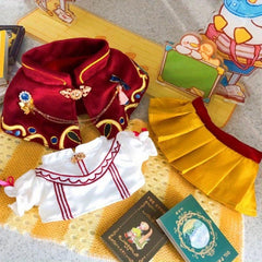 7-inch Cartoon Doll Clothes Girl Dress Shirt Skirt Cloak Suit
