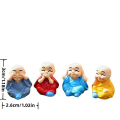 Little Monk Doll Ornaments for Mini Fairy Tale Garden