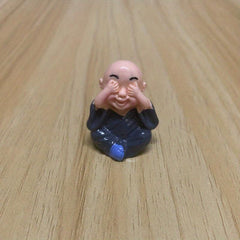 Little Monk Doll Ornaments for Mini Fairy Tale Garden