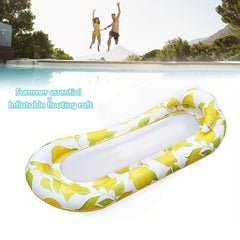 Inflatable Lemon Mesh Floating Row Recliner