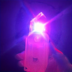 Transparent Luminous Carrot Safety Light Toy for Kids and Adults