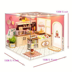 Creative DIY Princess Mini Dollhouse Wooden House Toy for Girls