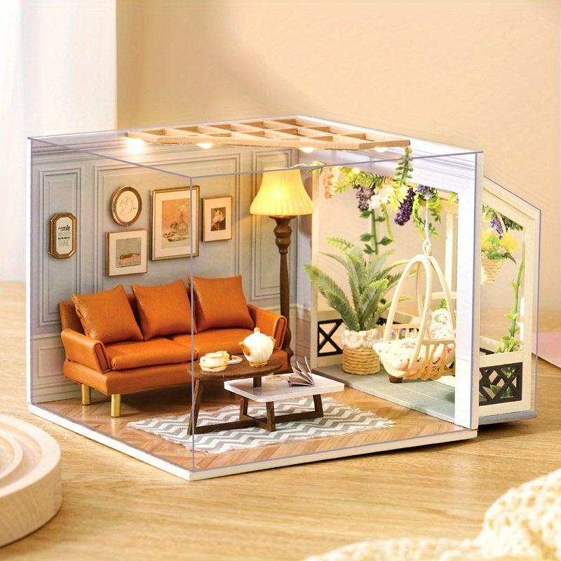 Creative DIY Princess Mini Dollhouse Wooden House Toy for Girls