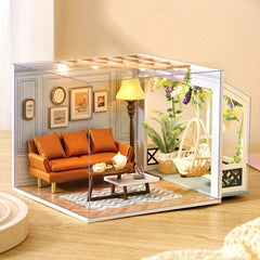 Creative DIY Princess Mini Dollhouse Wooden House Toy for Girls