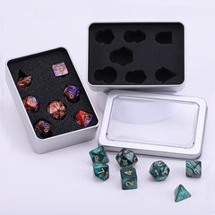 Square Metal Dice Box for Storing Dices - Desktop Game Accessory