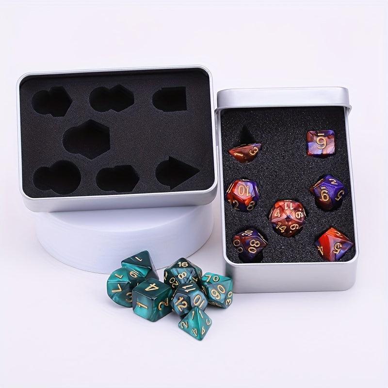 Square Metal Dice Box for Storing Dices - Desktop Game Accessory