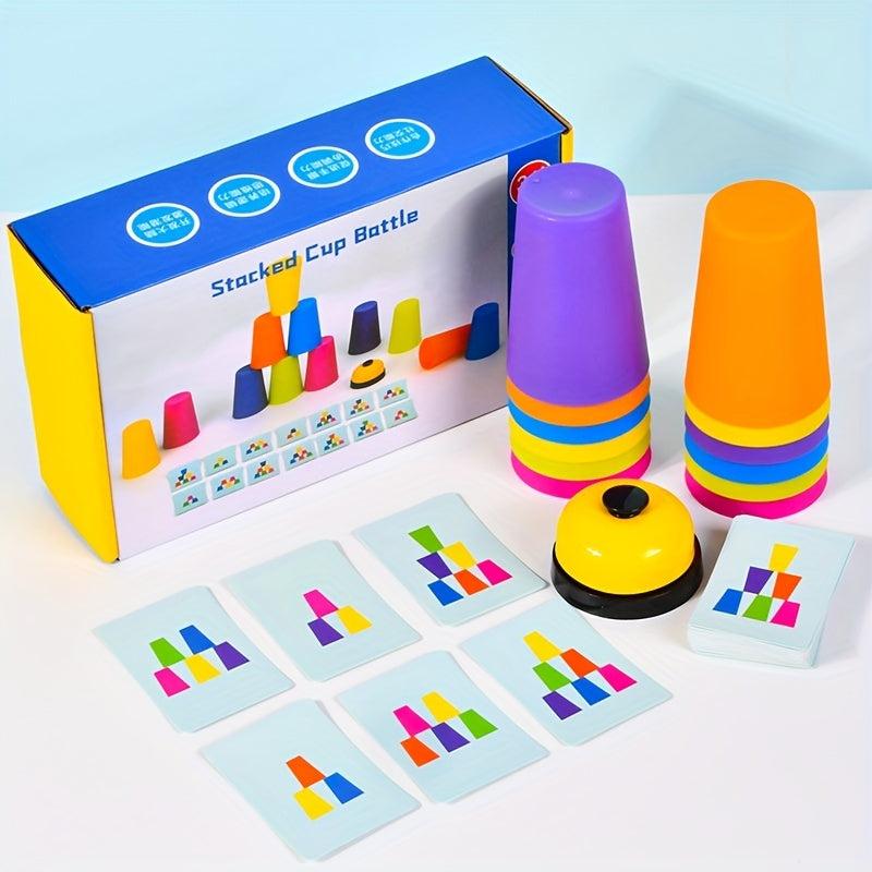 Stack Cup Puzzle Game Christmas Thanksgiving Year's Gift