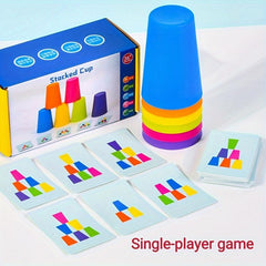 Stack Cup Puzzle Game Christmas Thanksgiving Year's Gift
