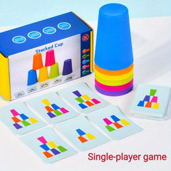Stack Cup Puzzle Game Christmas Thanksgiving Year's Gift