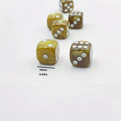 6pcs Pearl Pattern Dice Set Christmas Halloween Gift