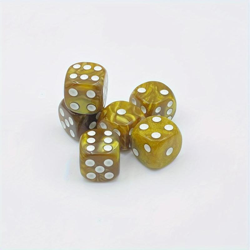 6pcs Pearl Pattern Dice Set Christmas Halloween Gift