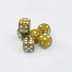 6pcs Pearl Pattern Dice Set Christmas Halloween Gift