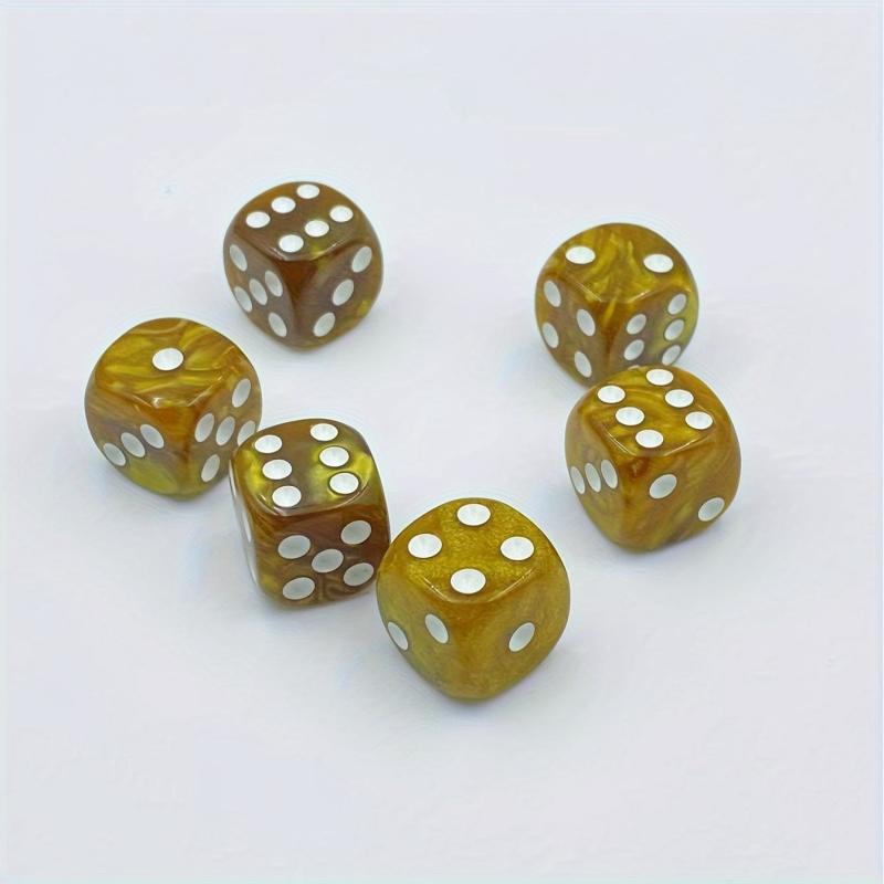 6pcs Pearl Pattern Dice Set Christmas Halloween Gift