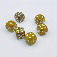 6pcs Pearl Pattern Dice Set Christmas Halloween Gift