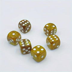 6pcs Pearl Pattern Dice Set Christmas Halloween Gift