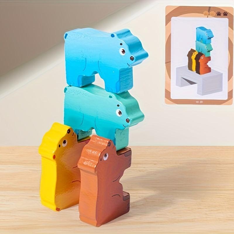 Animal Stacking Wooden Toy Christmas Thanksgiving Gift
