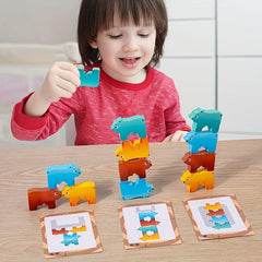 Animal Stacking Wooden Toy Christmas Thanksgiving Gift