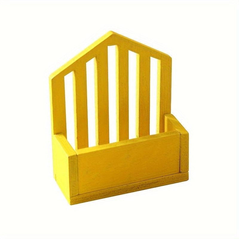 1/12 Dollhouse Wall Mount Shelf Storage Basket Model Home Decor Toy