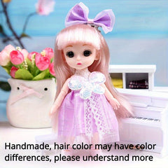 Princess Doll Set for Girls, 6-7in Doll Toys, Interchangeable Doll