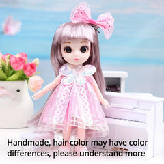 Princess Doll Set for Girls, 6-7in Doll Toys, Interchangeable Doll