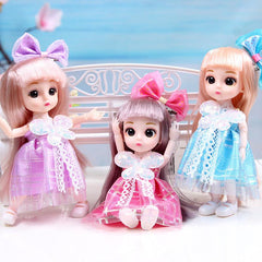 Princess Doll Set for Girls, 6-7in Doll Toys, Interchangeable Doll