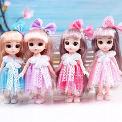 Princess Doll Set for Girls, 6-7in Doll Toys, Interchangeable Doll