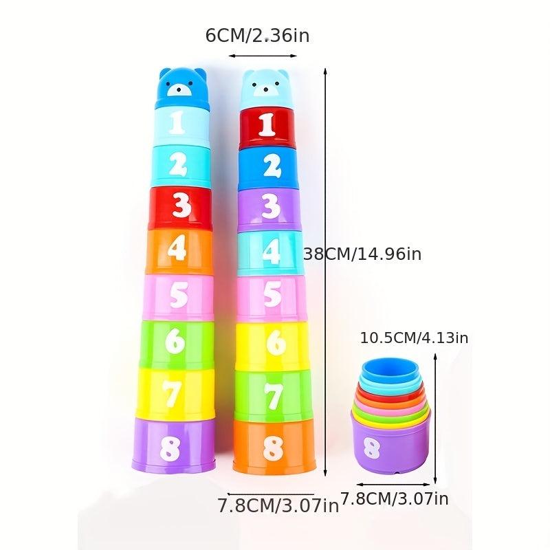 Stacking Cup Puzzle Toy Baby's Early Education Numbers
