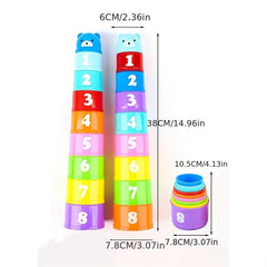 Stacking Cup Puzzle Toy Baby's Early Education Numbers