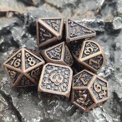 Metal Dice Set for Dragon & Dungeon Dice Dragon TRPG COC 7