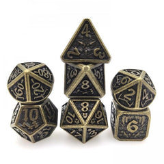 Metal Dice Set for Dragon & Dungeon Dice Dragon TRPG COC 7