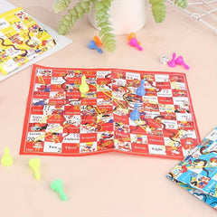 5pcs 18 Paper Snake Chess Puzzle Game Toys Desktop Checkers Chess Toy