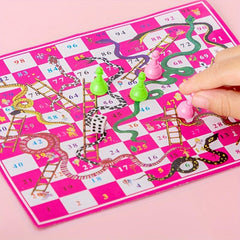 5pcs 18 Paper Snake Chess Puzzle Game Toys Desktop Checkers Chess Toy