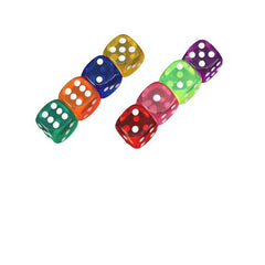 5pcs Acrylic Dice 12mm Corner Dices Party Supplies