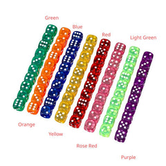 5pcs Acrylic Dice 12mm Corner Dices Party Supplies