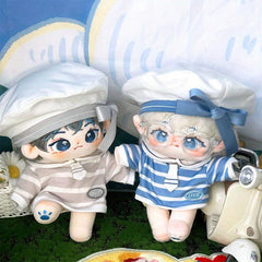 87in Sea Wind Sailor Clothes Doll Clothes Set with Hat