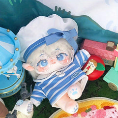 87in Sea Wind Sailor Clothes Doll Clothes Set with Hat