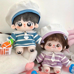 87in Sea Wind Sailor Clothes Doll Clothes Set with Hat