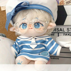 87in Sea Wind Sailor Clothes Doll Clothes Set with Hat