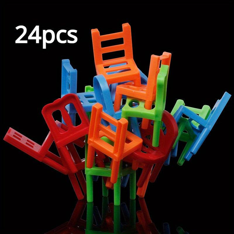 Interactive DIY Chair Toys Puzzle Balance Jenga Chair Toys