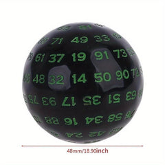 100 Sided Acrylic Dice for RPGs and Clubs