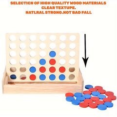 Wooden Puzzle 4-in-1 Chess Interactive Game Christmas