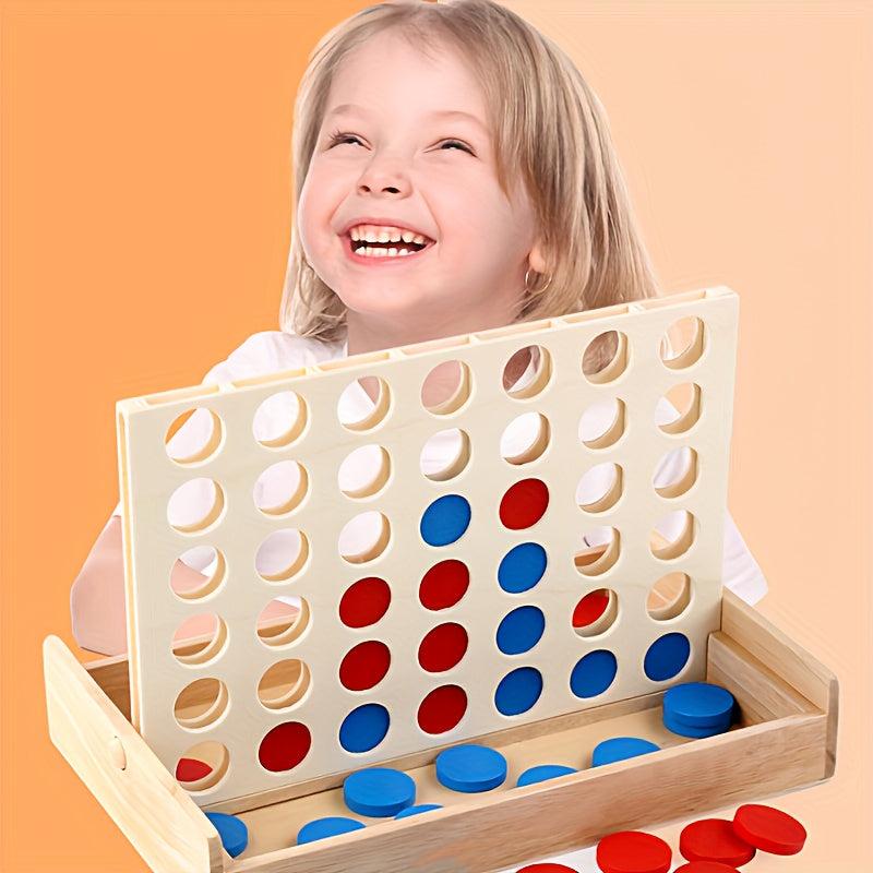 Wooden Puzzle 4-in-1 Chess Interactive Game Christmas